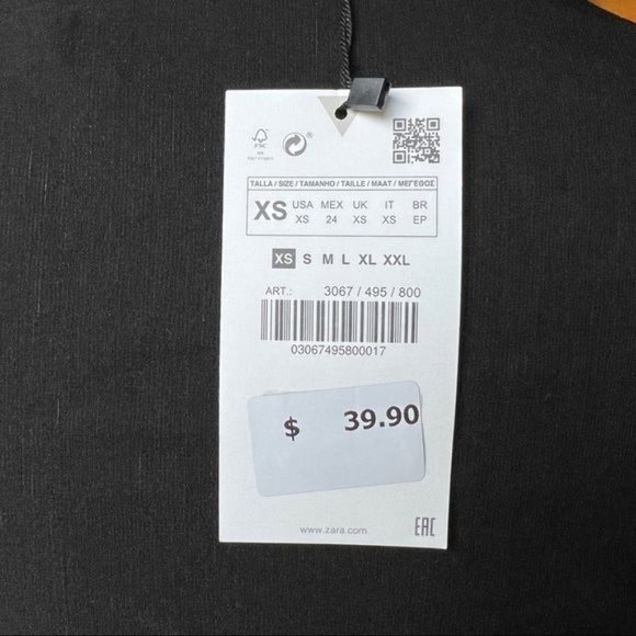 ZARA LINEN BLEND KNOTTED TOP | 3067/485 | - Picture 4 of 5